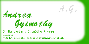 andrea gyimothy business card