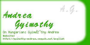 andrea gyimothy business card